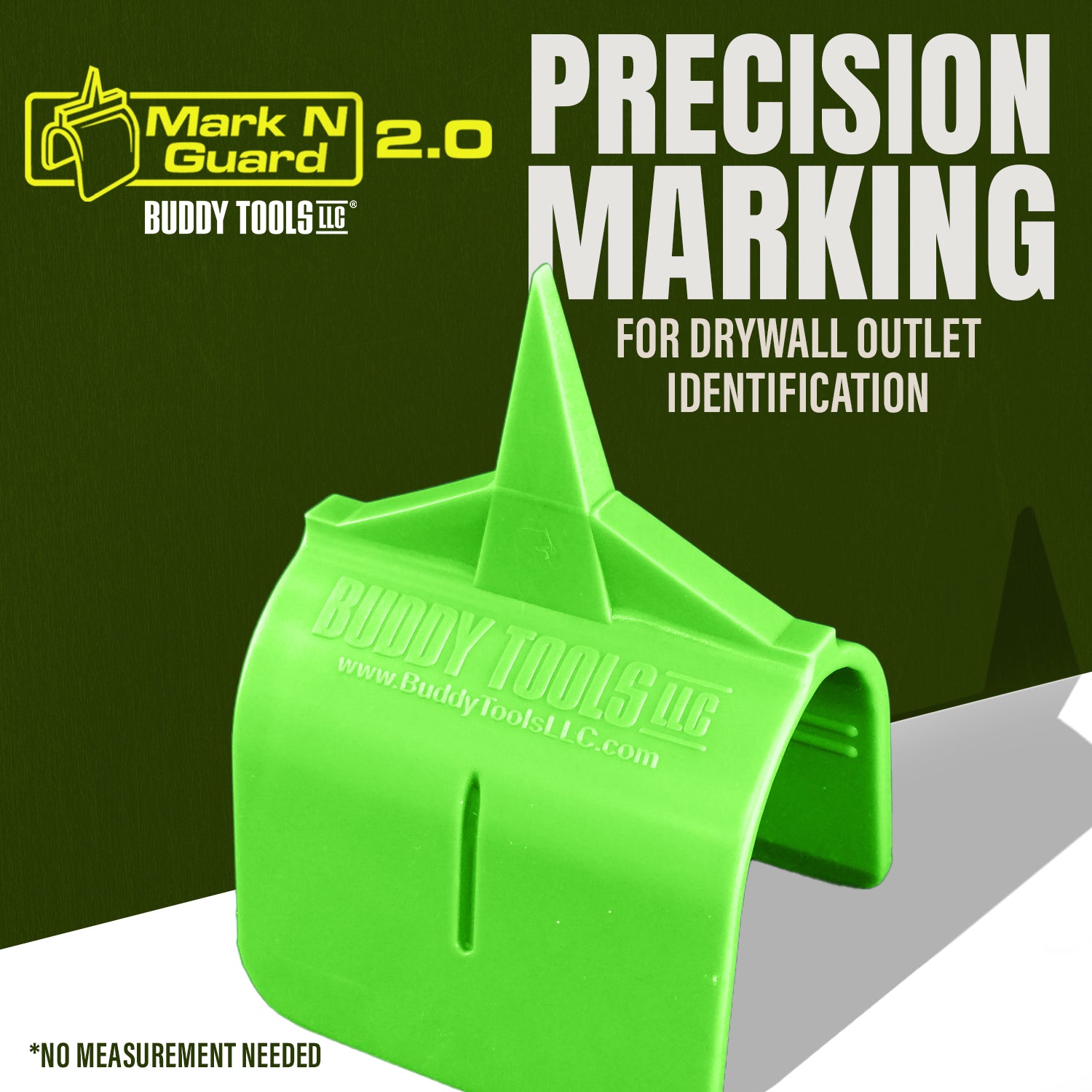 Buddy Tools Mark N Guard - Herramienta profesional de localización de cajas eléctricas para paneles de yeso (paquete de 5)