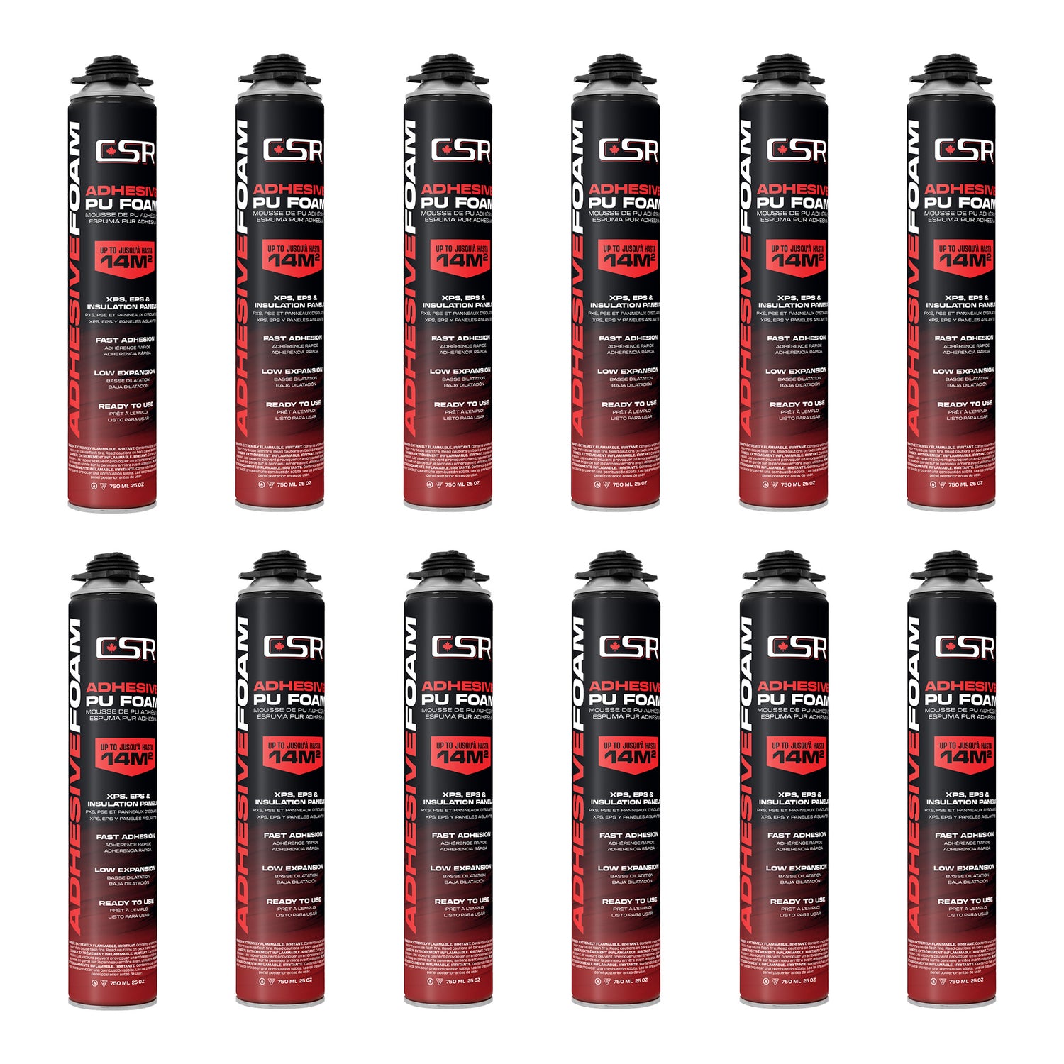 Espuma adhesiva para paneles de yeso CSR, 750 ml (25 oz)