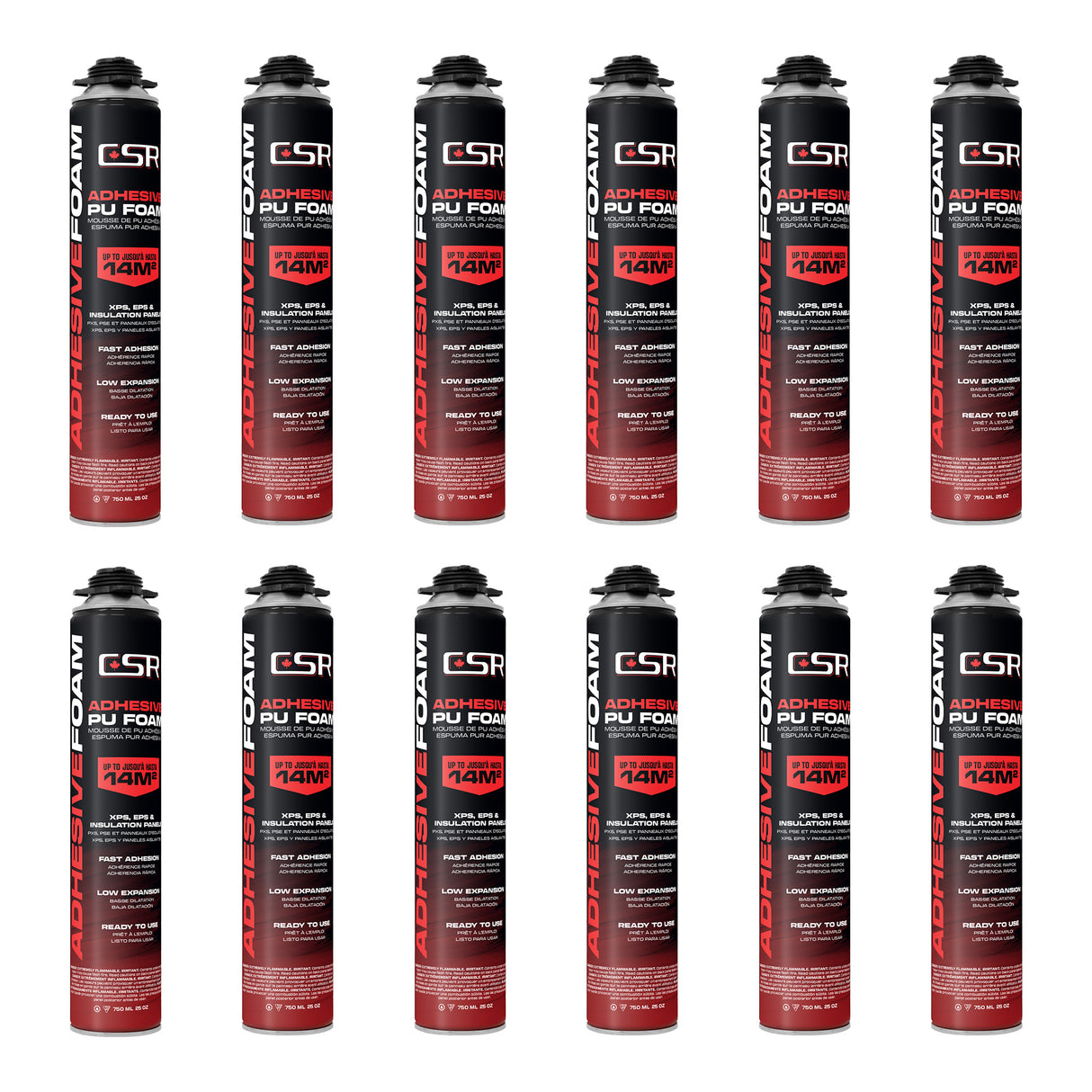 Espuma adhesiva para paneles de yeso CSR, 750 ml (25 oz)