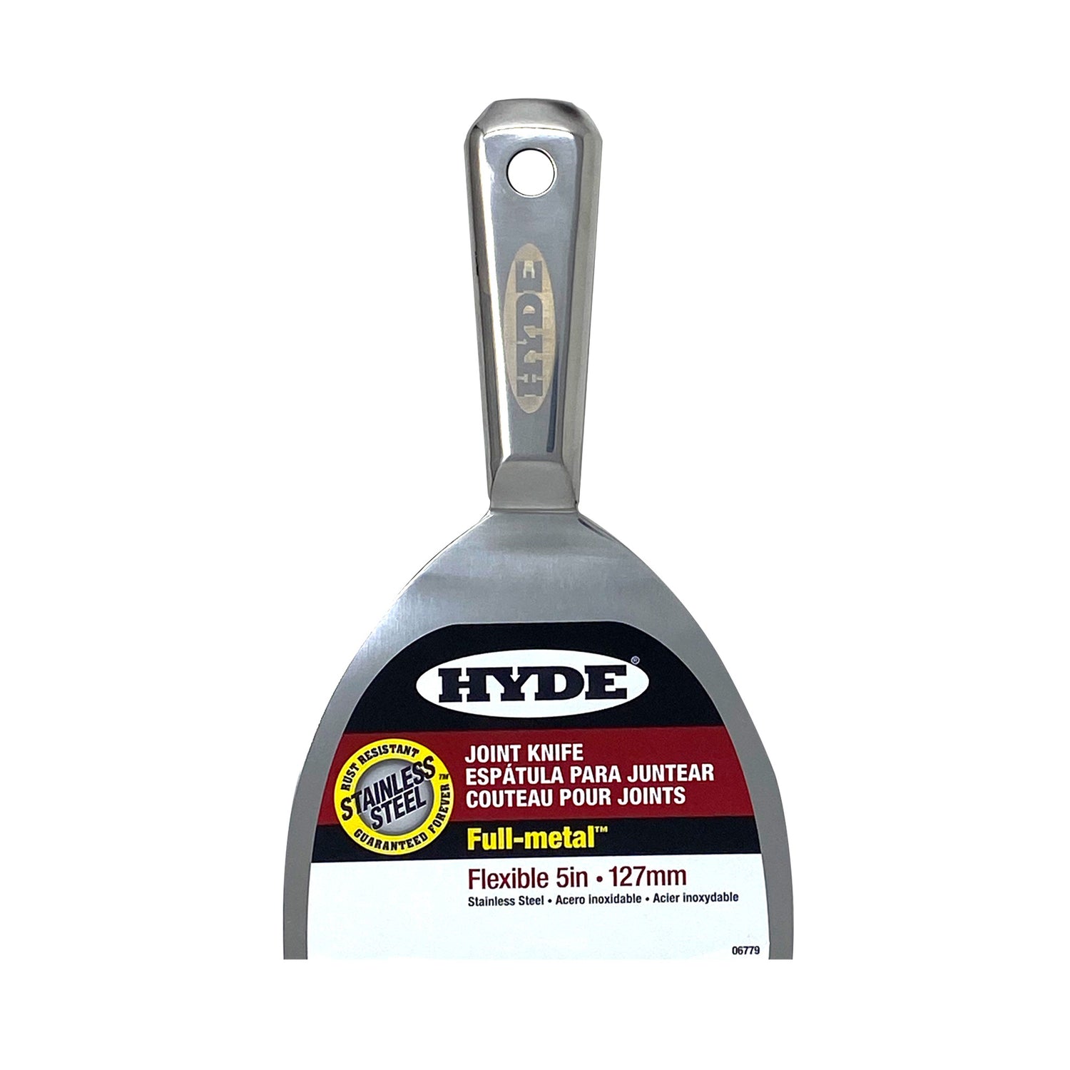 Juego de cuchillos para juntas Hyde de acero inoxidable y metal completo de 3 piezas