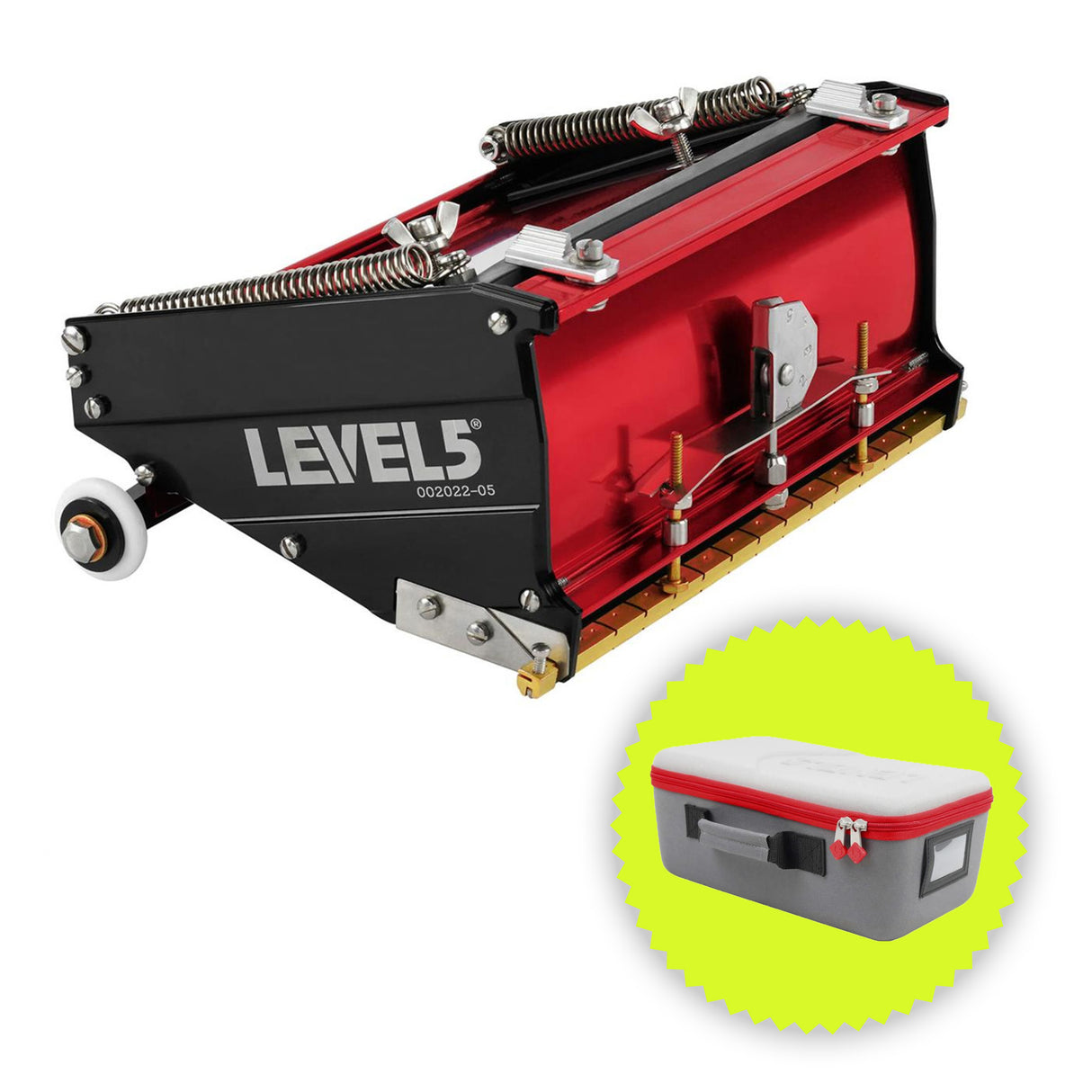 Caja plana de nivel 5 con estuche de almacenamiento adicional