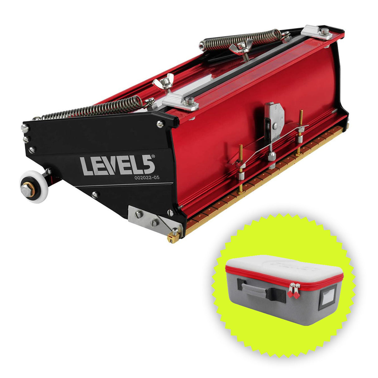 Caja plana de nivel 5 con estuche de almacenamiento adicional