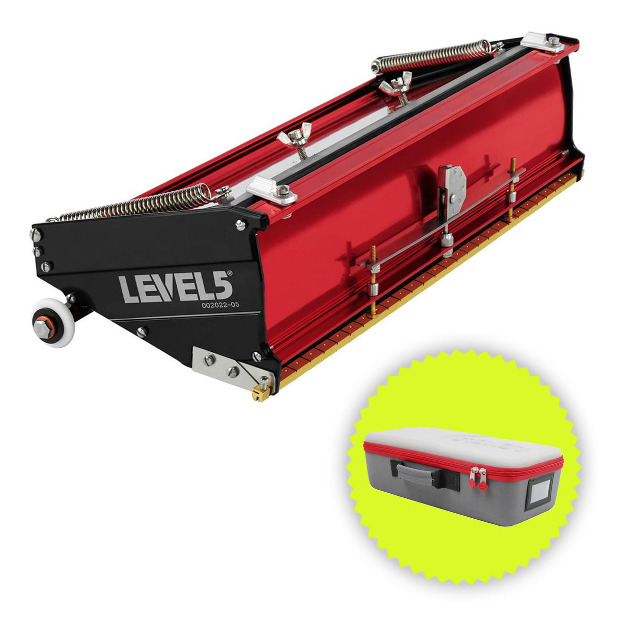 Caja plana de nivel 5 con estuche de almacenamiento adicional