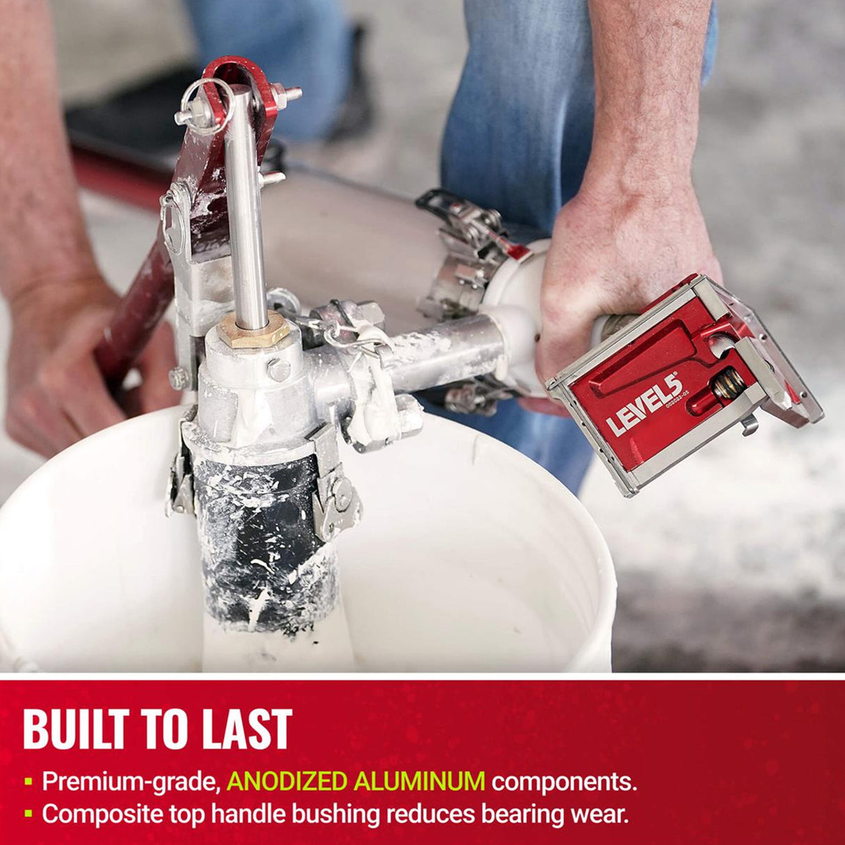 Bomba de compuesto de nivel 5 con llenador y llave con estuche de almacenamiento adicional