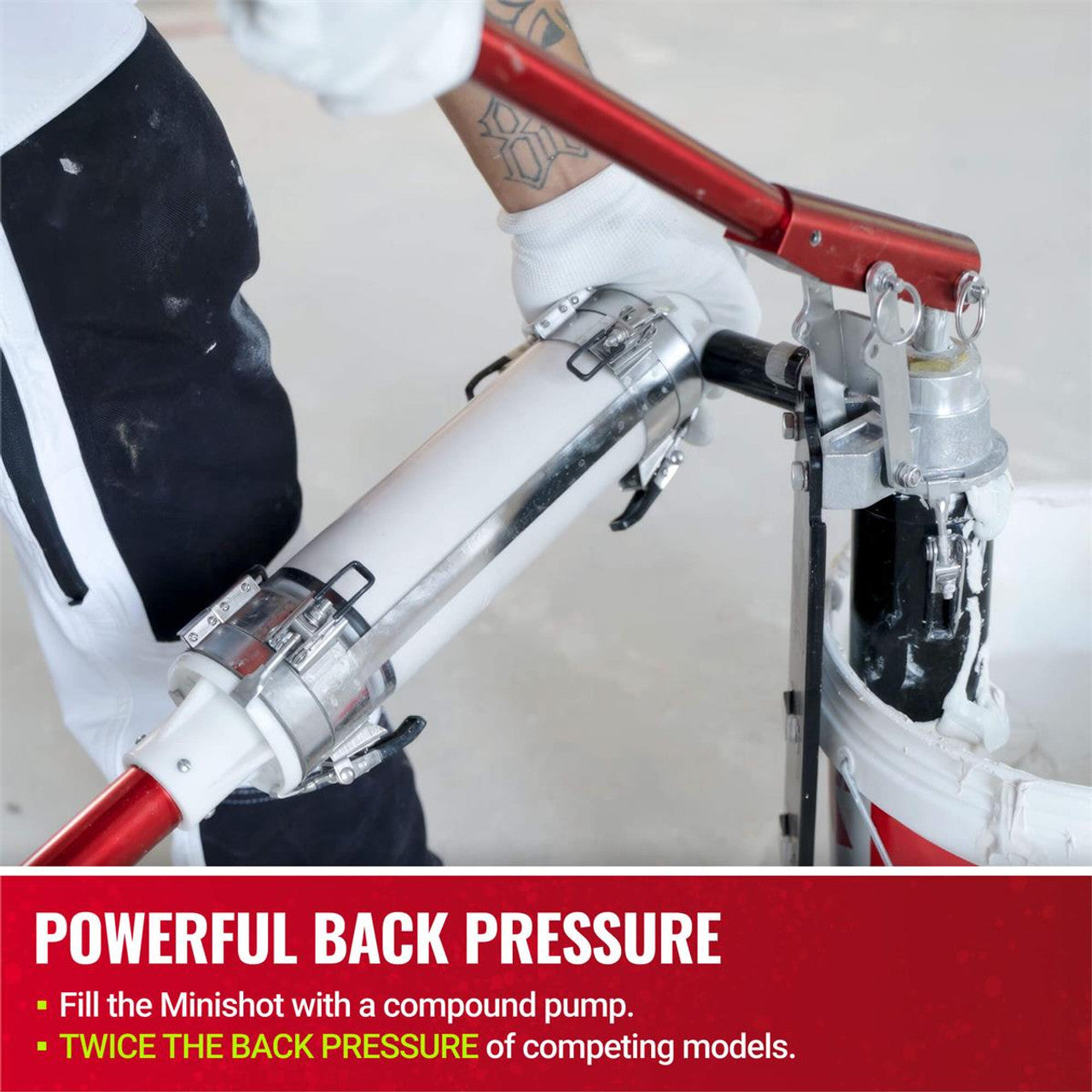 MiniShot de nivel 5 con extensión de mango y estuche de almacenamiento adicional