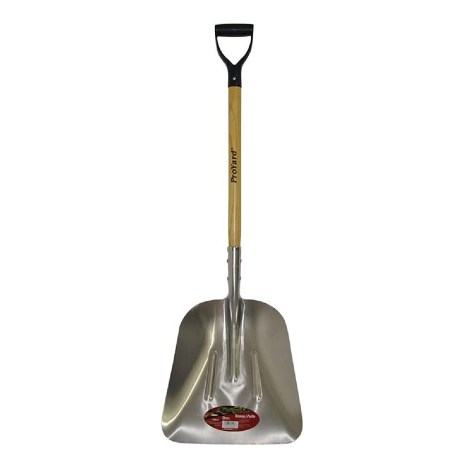 Pala para grano Pro-Yard - Hoja de aluminio con mango de madera