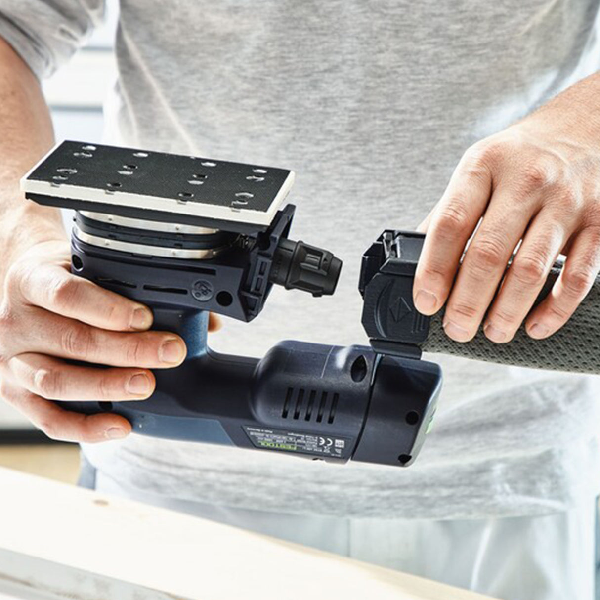 Lijadora orbital inalámbrica Festool RTSC 400 3,0 I-Plus