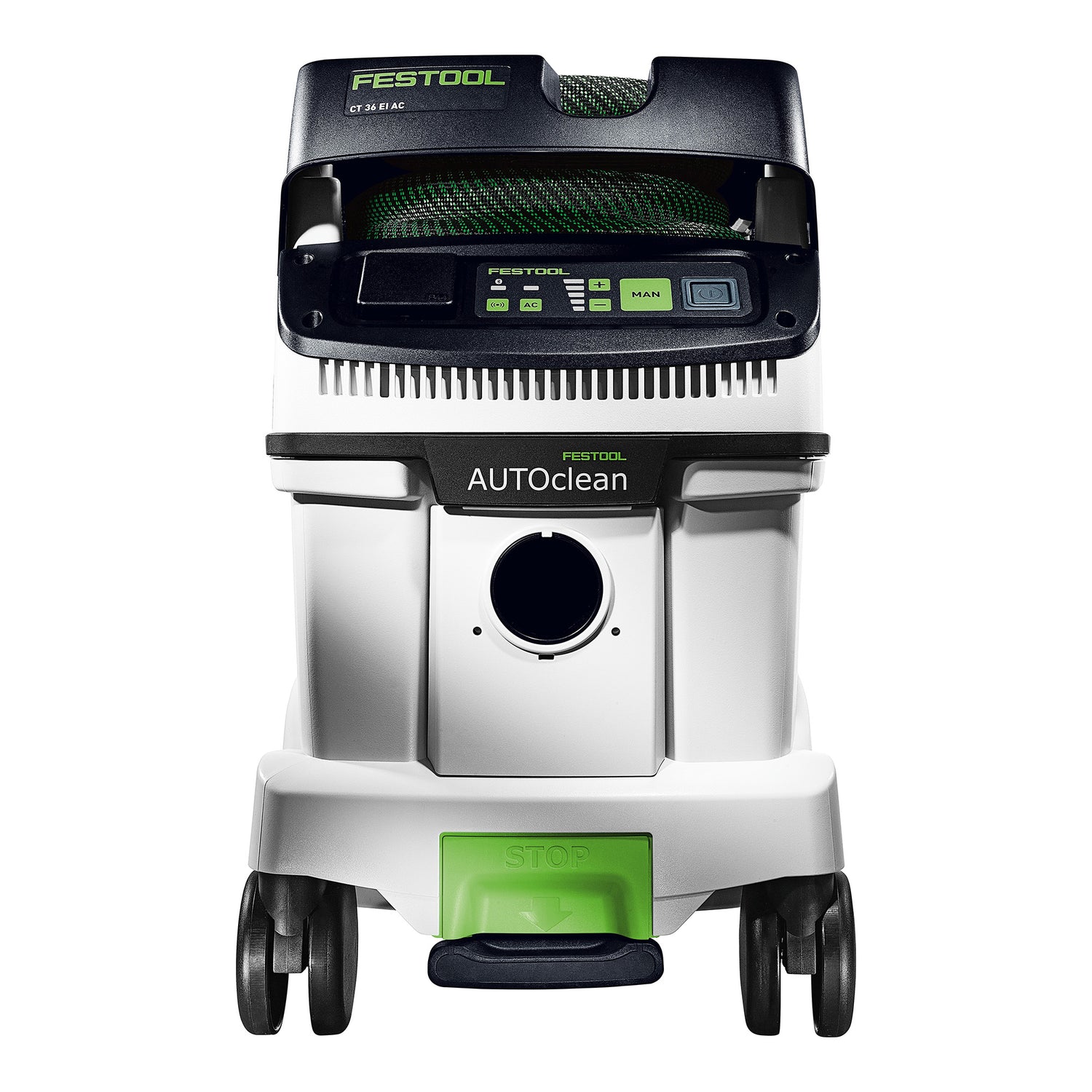 Lijadora para paneles de yeso Festool Planex 2.0 LHS 225 EQI-Plus y extractor de polvo con Autoclean CT 36 EI AC, paquete combinado