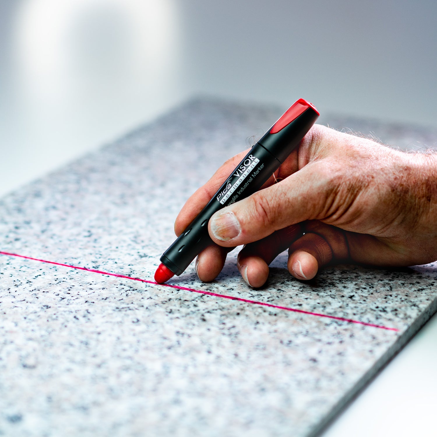 Marcador de crayón de construcción permanente Pica Visor
