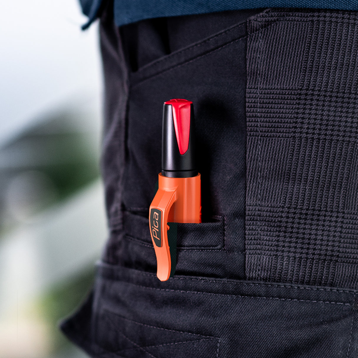 Marcador de crayón de construcción permanente Pica Visor