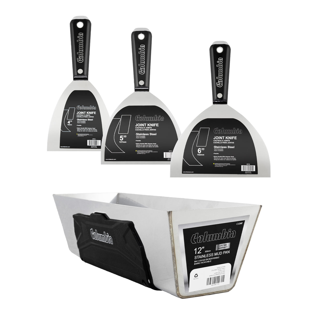 Juego de acabado básico Columbia con juego de herramientas manuales de regalo