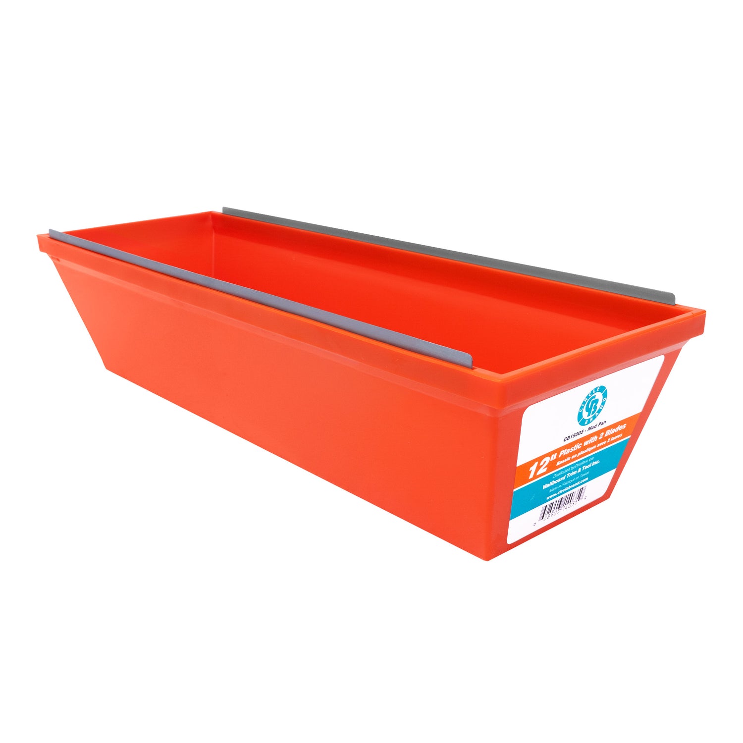 Molde para lodo de plástico Circle Brand de 12" con 2 cuchillas