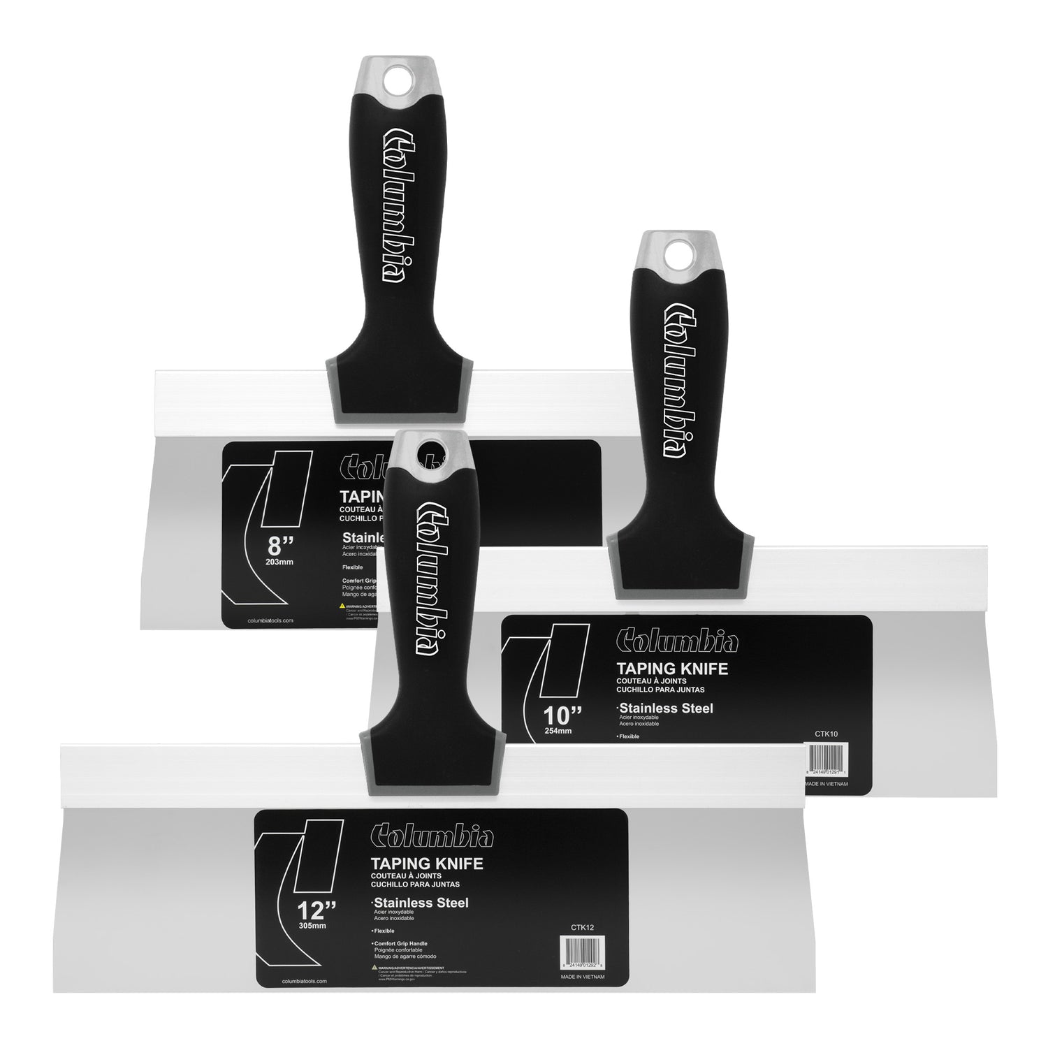 Juego de cuchillos para encintado de acero inoxidable Columbia