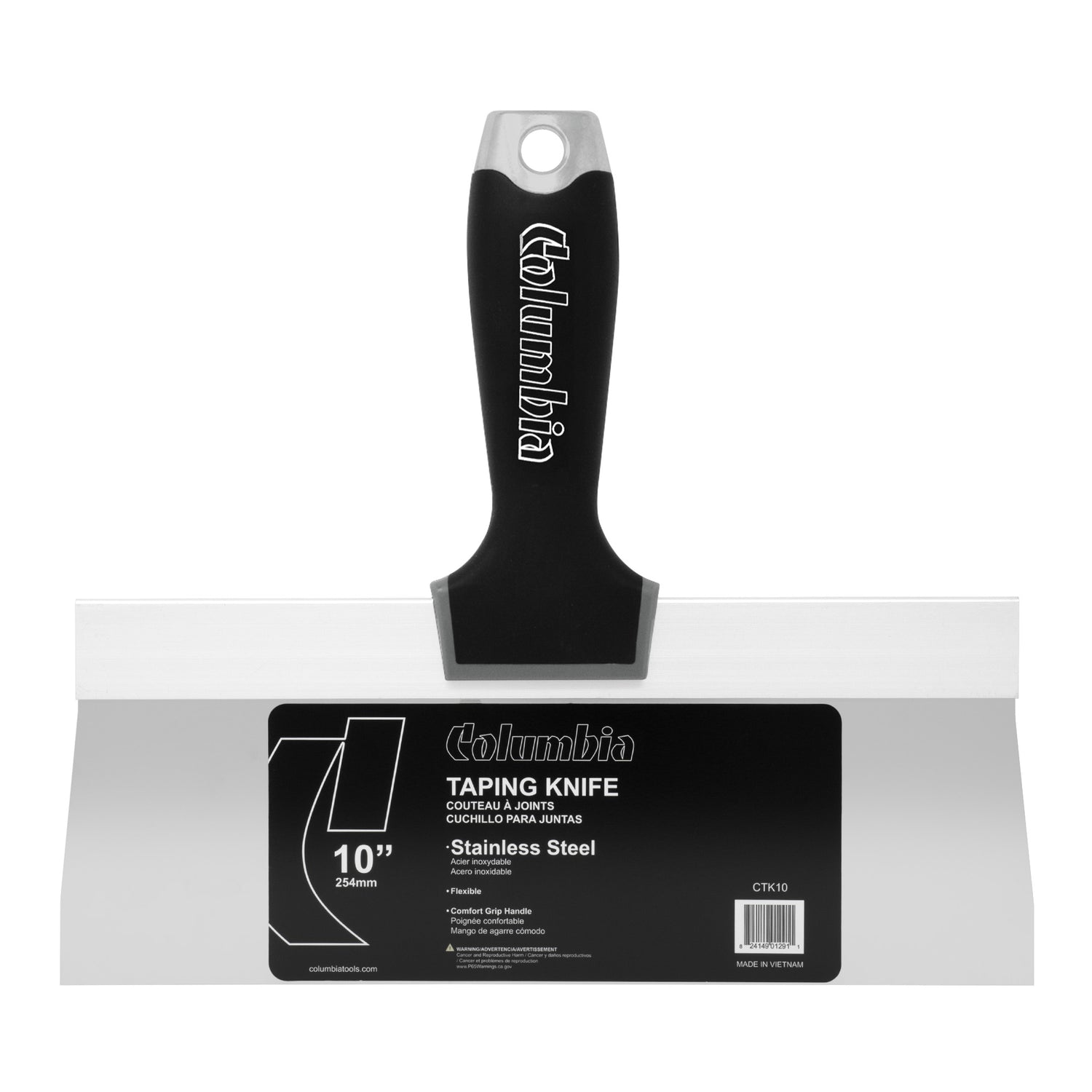 Cuchillo de encintado de acero inoxidable Columbia con mango de agarre suave