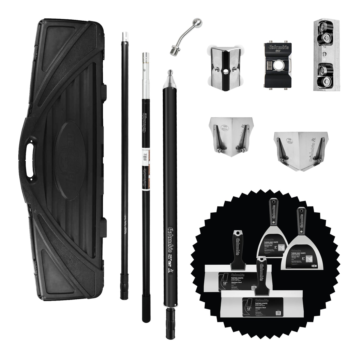 Columbia Semi-Automatic Taping Tool Set with Bonus Hand Tool Set