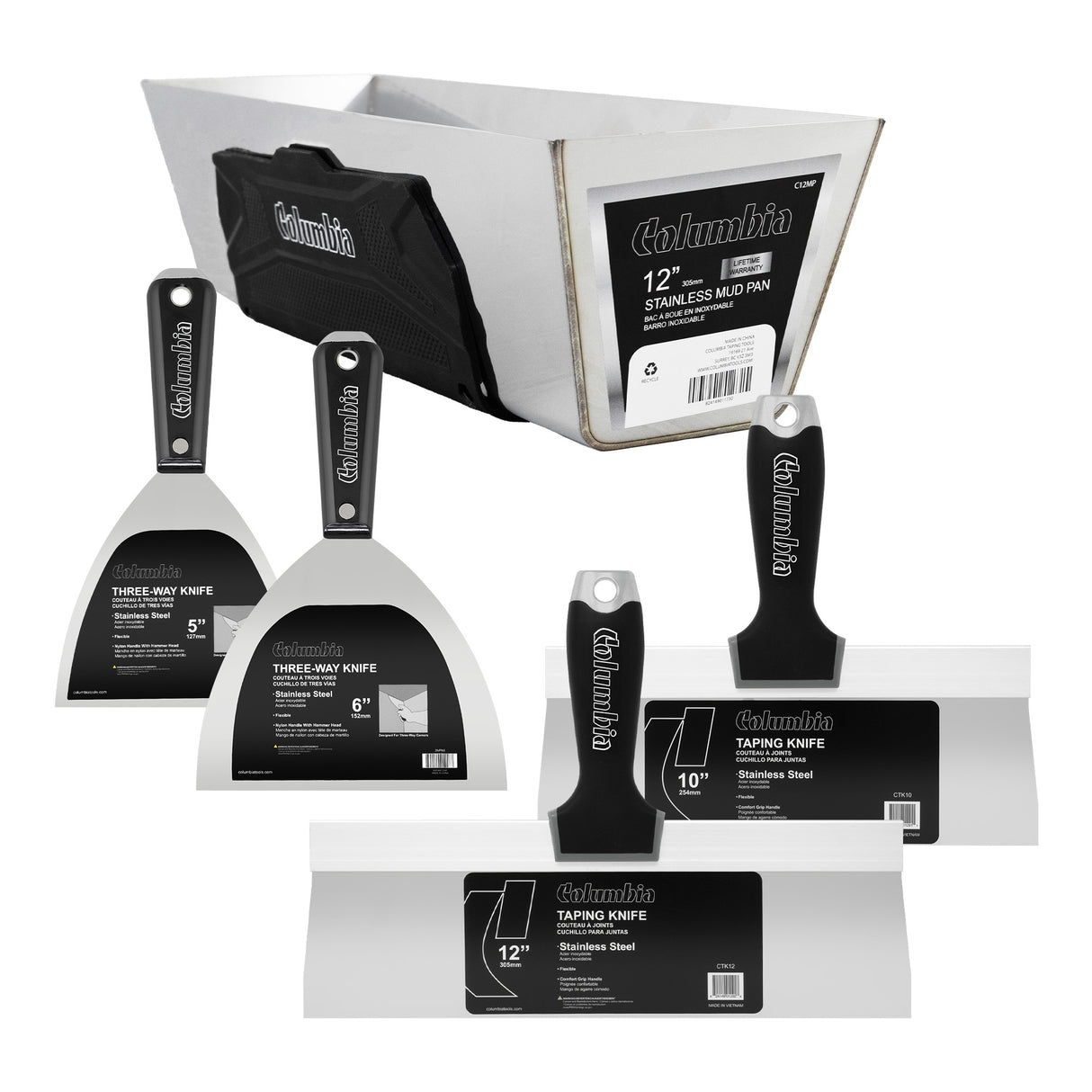 Columbia Stainless Steel Hand Tool Finishing Set