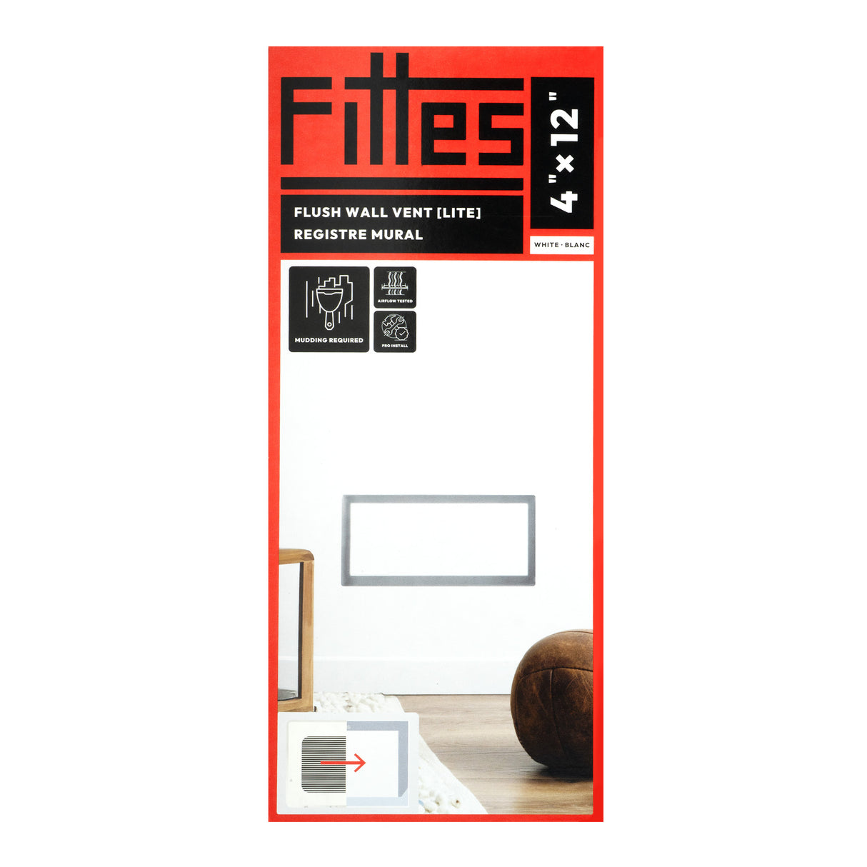 Aérateur mural affleurant Aria Lite