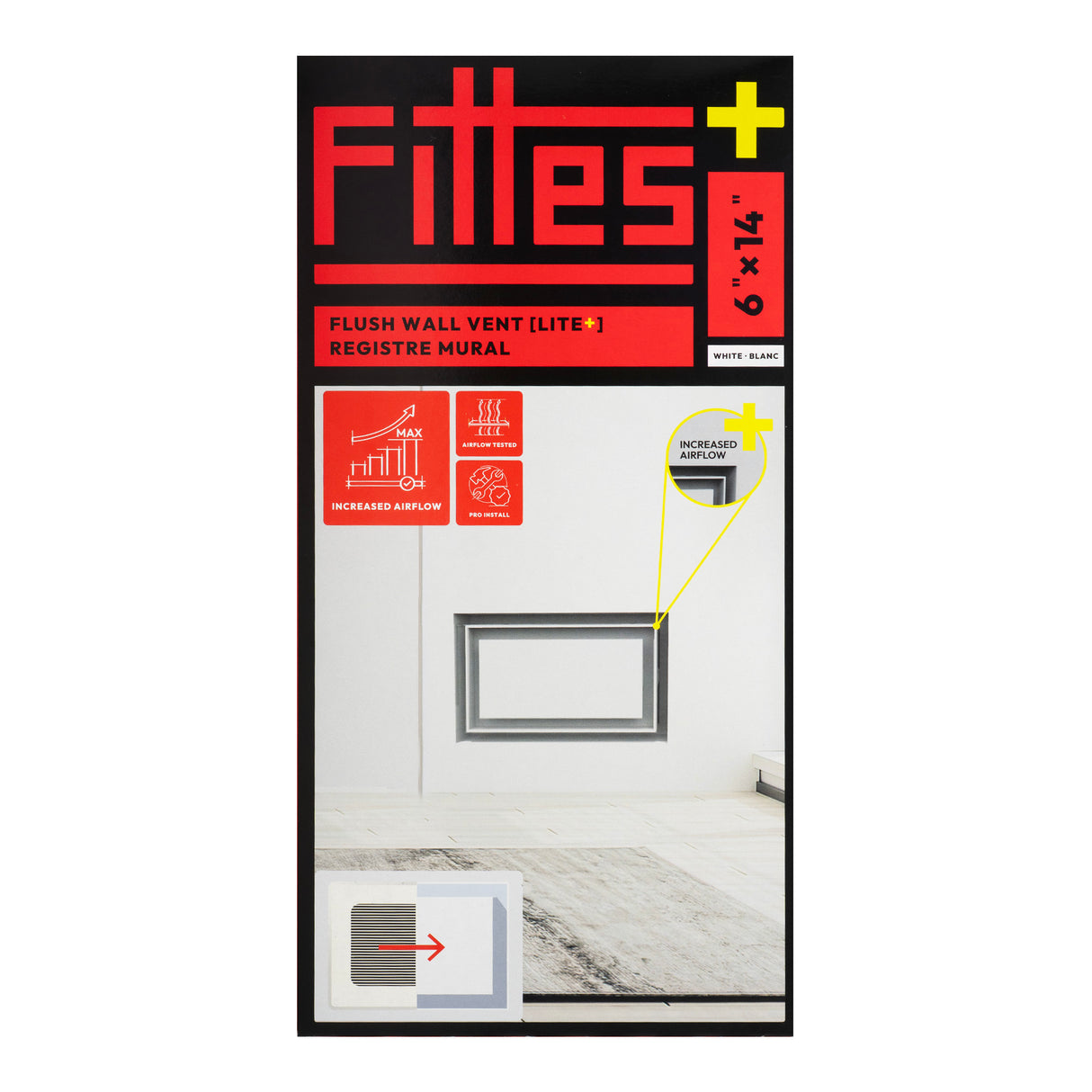 Aria Lite+ Flush High Performance Wall Vent