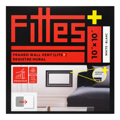 Ventilación de pared de alto rendimiento con marco Aria Lite+