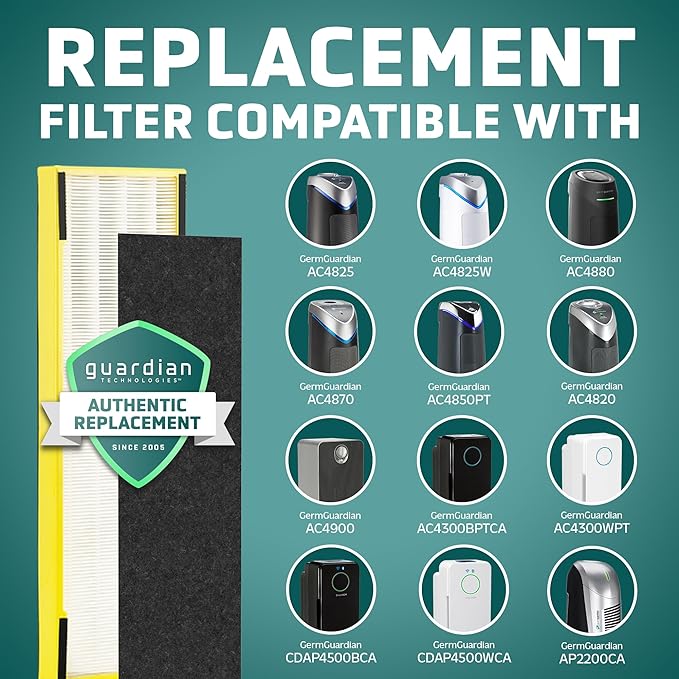 GermGuardian FLT4825PC True HEPA GENUINE Replacement Filter B
