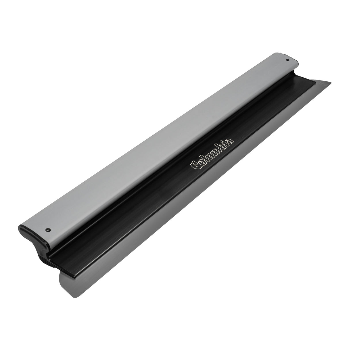 32-inch Columbia Fat Boy Smoothing Blade with a stainless steel blade featuring rounded edges and a black and grey plastic body