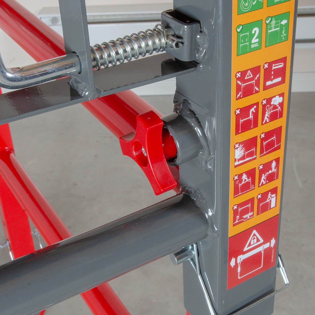 Andamio de panadería de 6 pies con ruedas de 6" MetalTech Buildman™