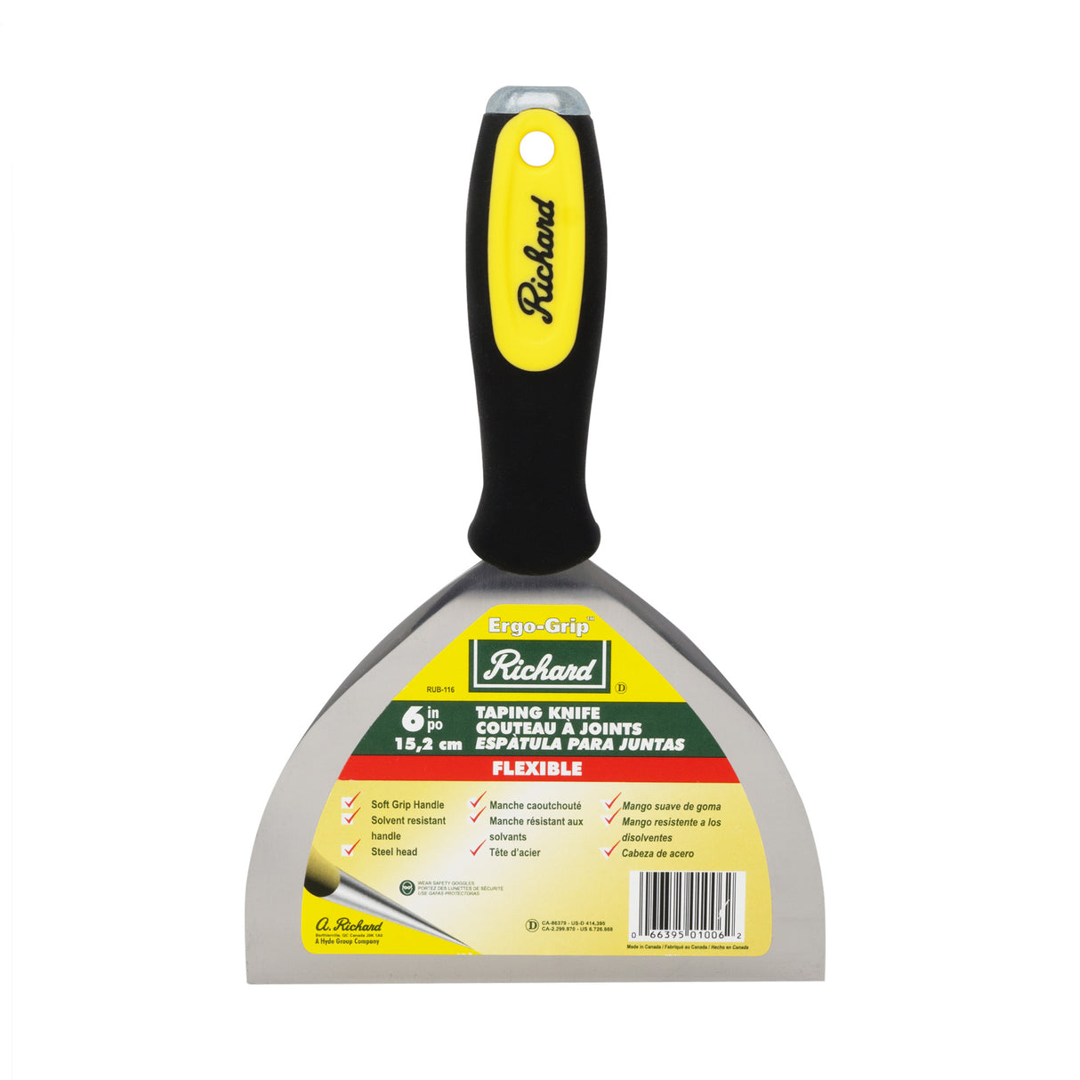 Juego de cuchillos para juntas de acero al carbono Ergo-Grip de 5 piezas Richard