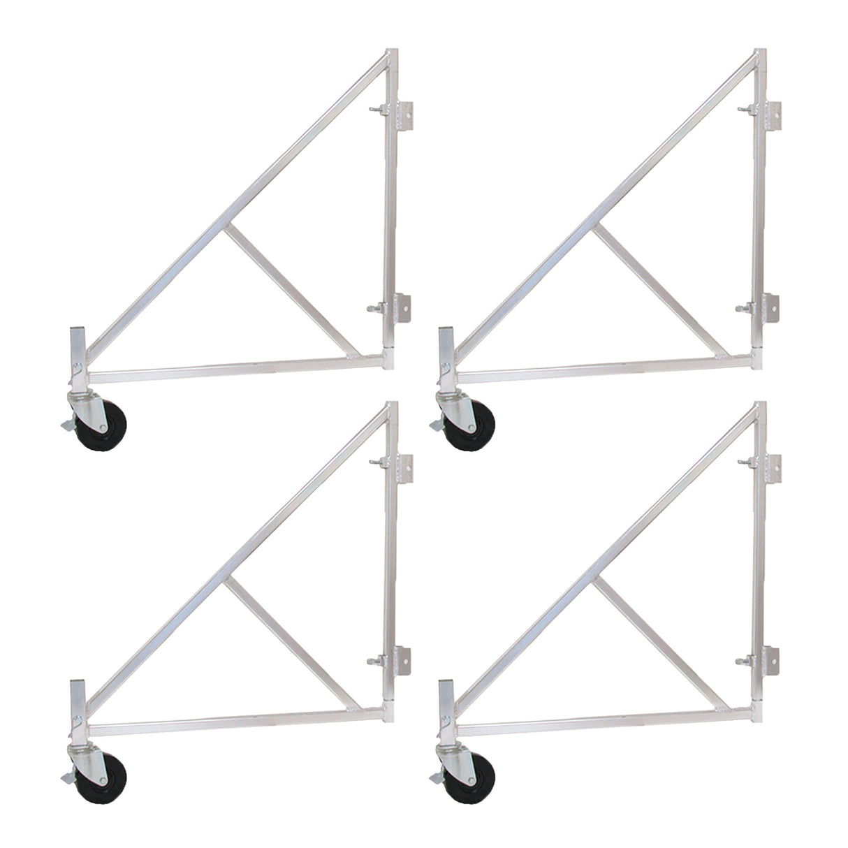 Circle Brand Large Aluminum Outriggers with Casters (Set of 4)