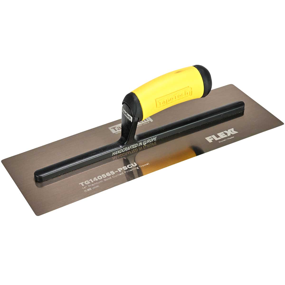 Llana de acabado curva FLEXX de acero inoxidable dorado de primera calidad de TapeTech
