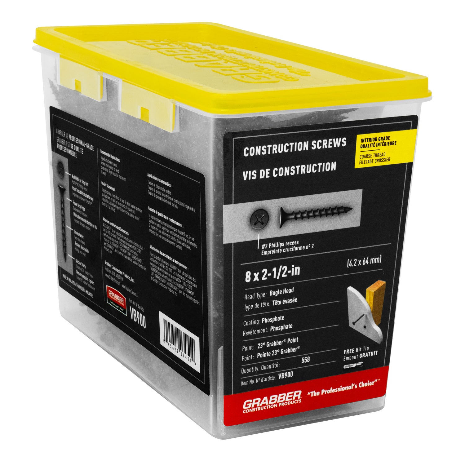 Grabber Drywall to Wood Tornillos - Cabeza de trompeta - Rosca gruesa