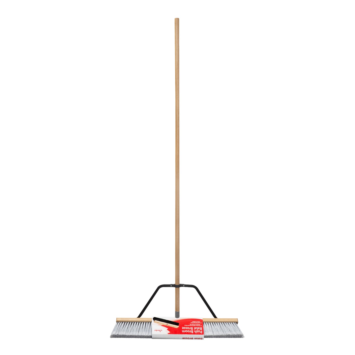 Escoba de barrido fino de 61 cm con relleno de poliestireno Vileda, mango y soporte