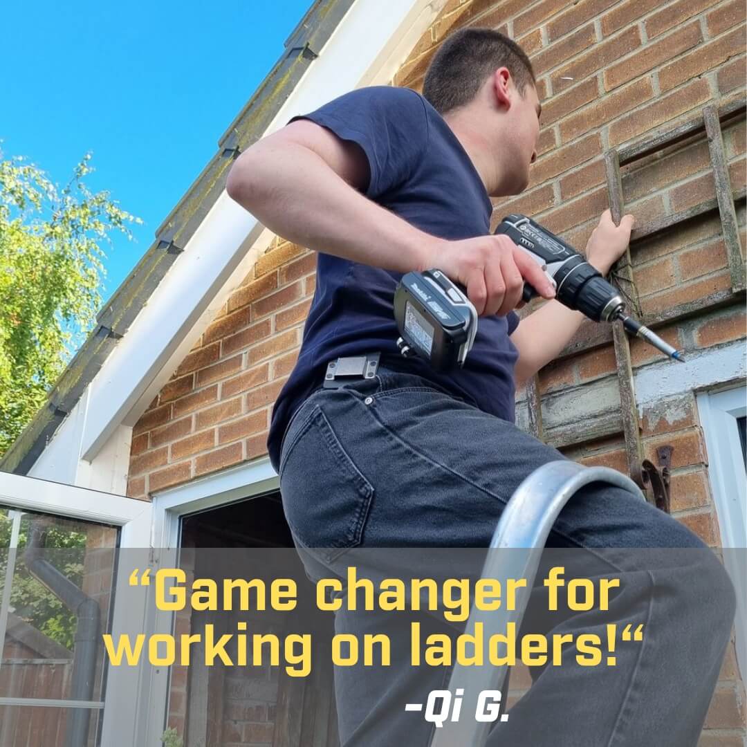 Holstery DriverMaster Pro - Funda con clip para taladros, impactos y clavadoras