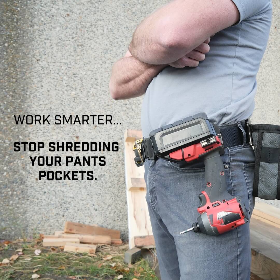 Holstery DriverMaster Pro - Funda con clip para taladros, impactos y clavadoras