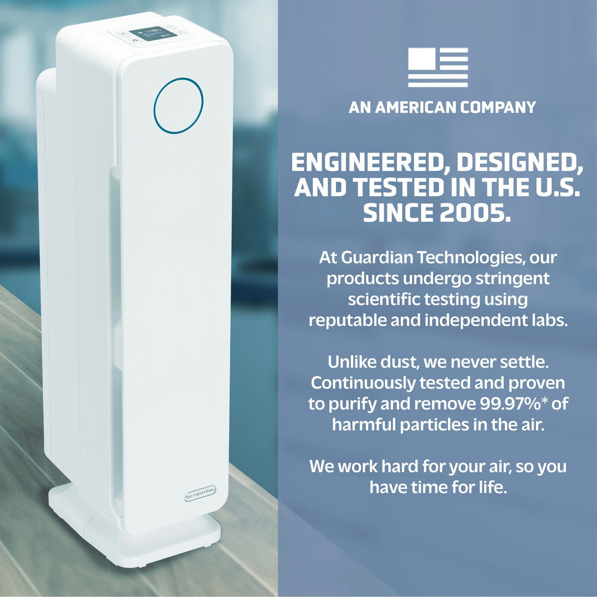 GermGuardian AC5350 Elite 4-in-1 Air Purifier with HEPA Filter UV-C Sanitizer and Odor Reduction, 28-Inch Digital Tower (white)