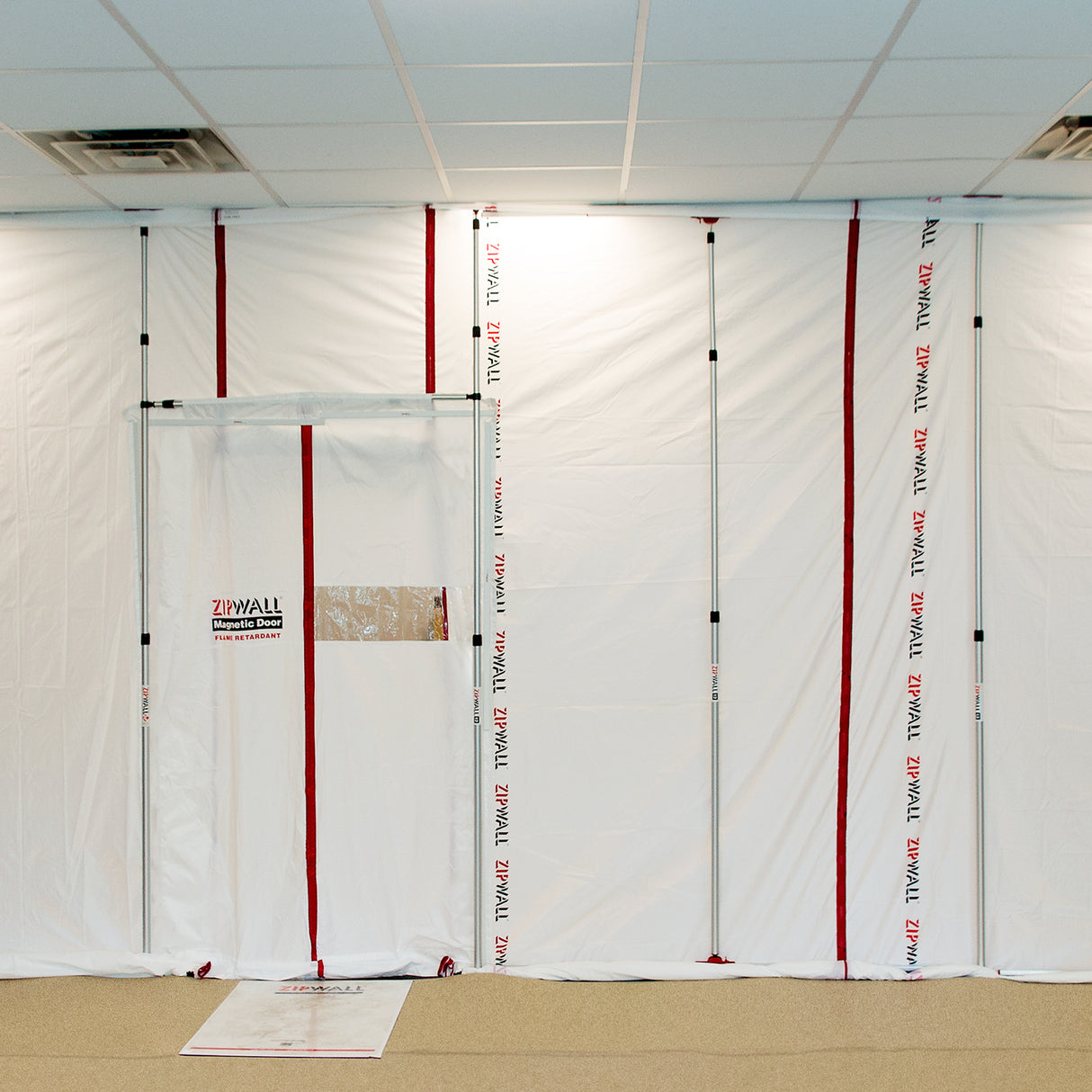 Kit de puerta magnética ZipWall® MDK para barrera antipolvo