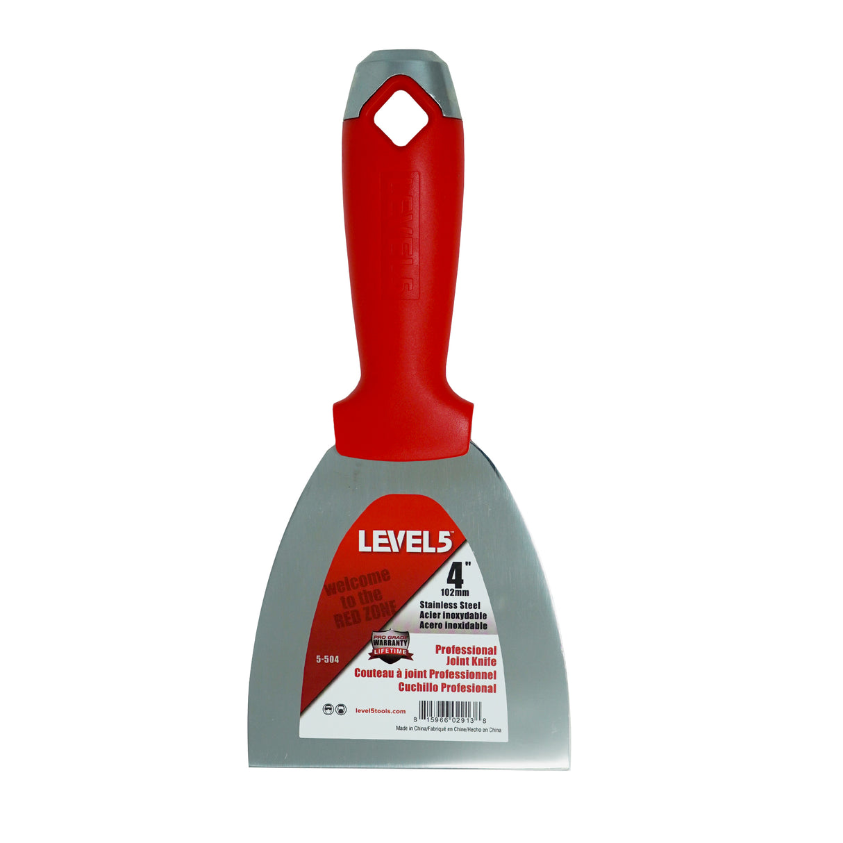 Cuchillo para juntas de acero inoxidable Level5 con mango compuesto