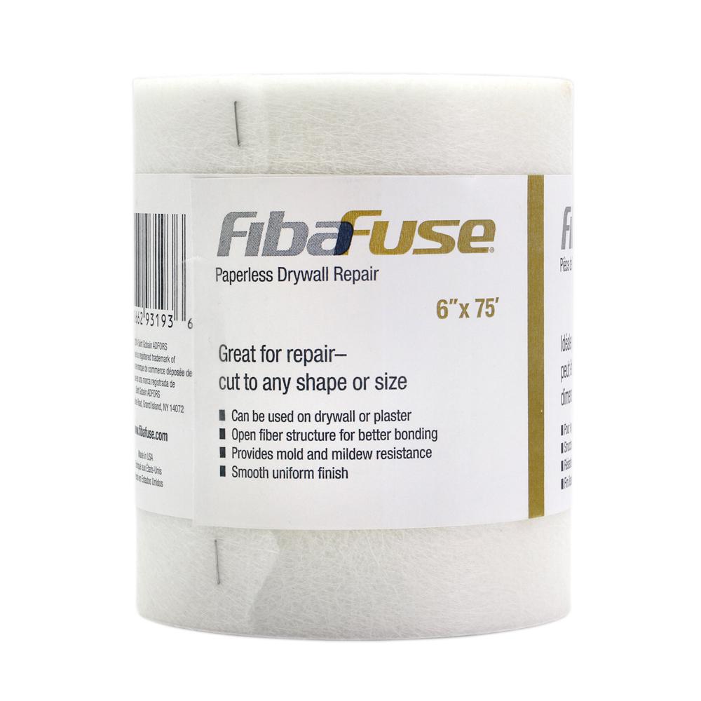 Cinta para paneles de yeso sin papel de 6" FibaFuse™ - Rollo de 75'
