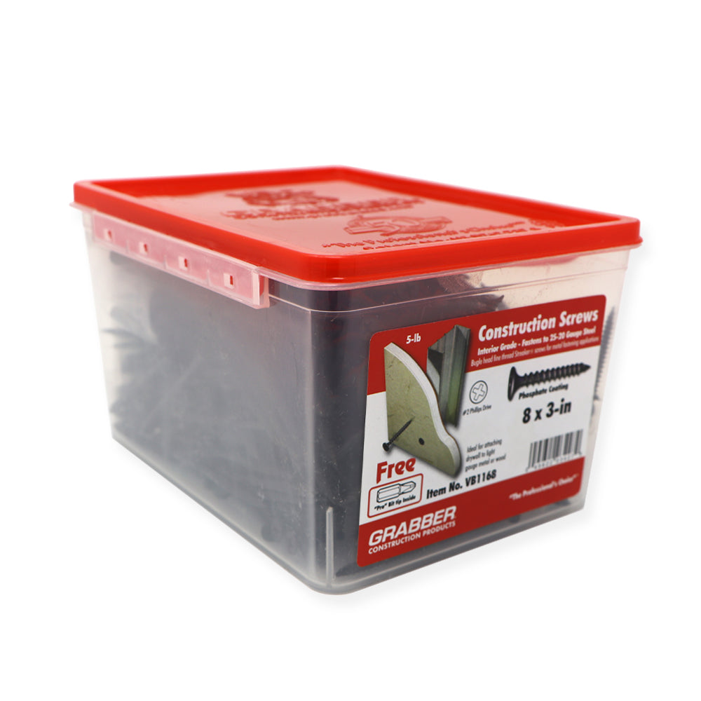 Tornillos Grabber para paneles de yeso - Cabeza de trompeta - Rosca fina