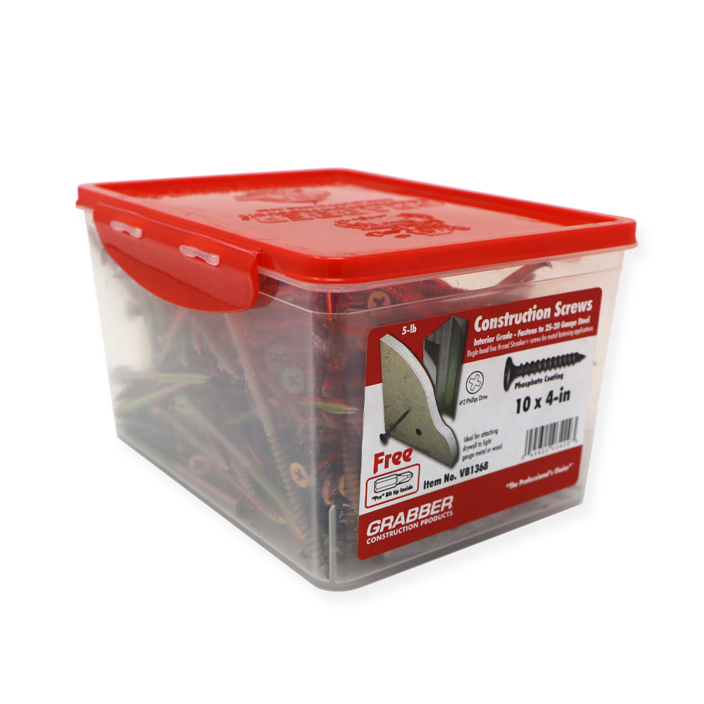 Tornillos Grabber para paneles de yeso - Cabeza de trompeta - Rosca fina