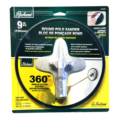 Richard 9" Round Pole Sander with Velcro