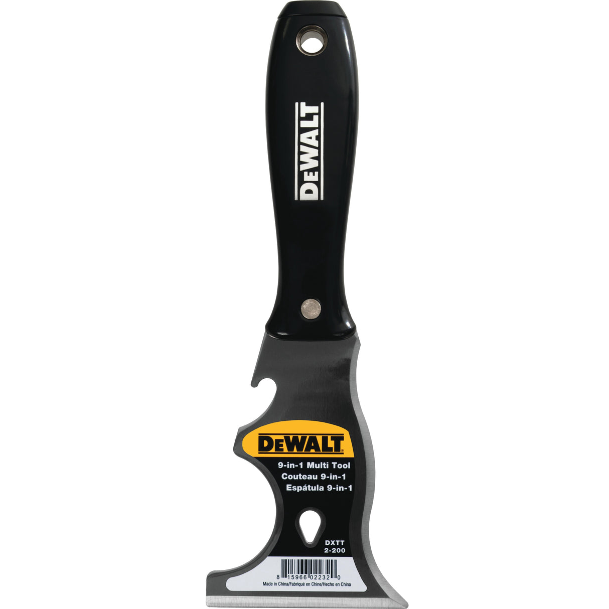 DeWalt Carbon Steel Specialized Putty Knife con mango de plástico negro