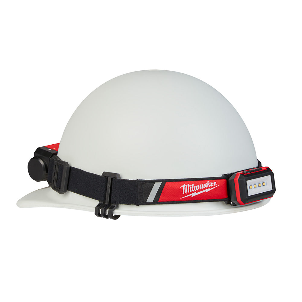 Milwaukee 2115-21 Linterna frontal recargable USB de bajo perfil