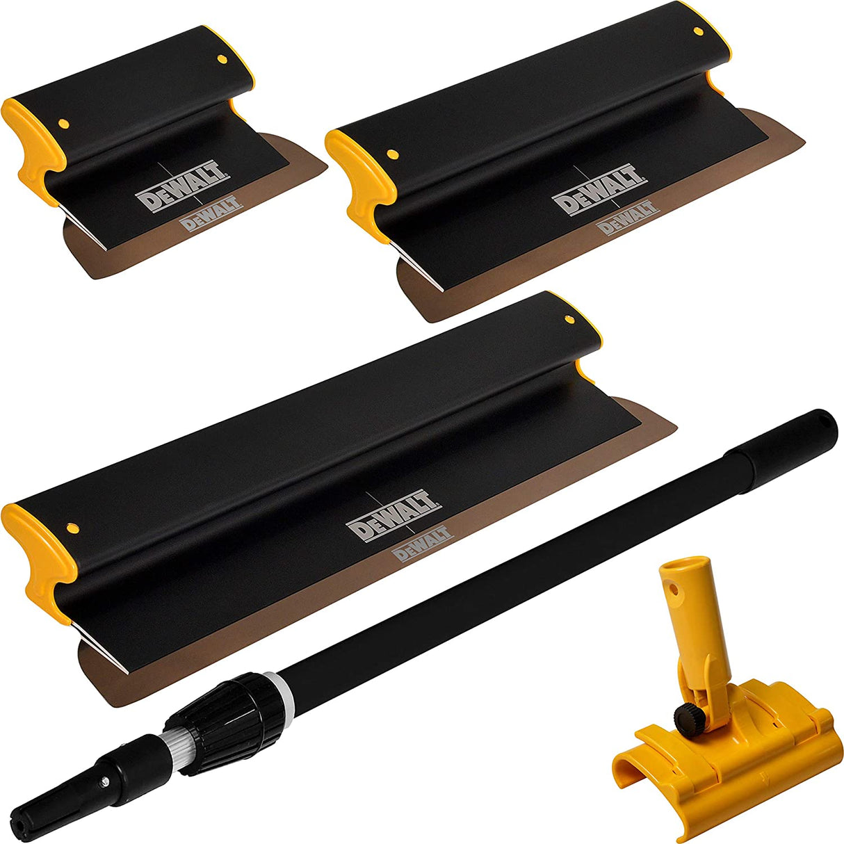 Juego de cuchillas para desnatar DeWalt - 10", 16", 24" con mango extensible