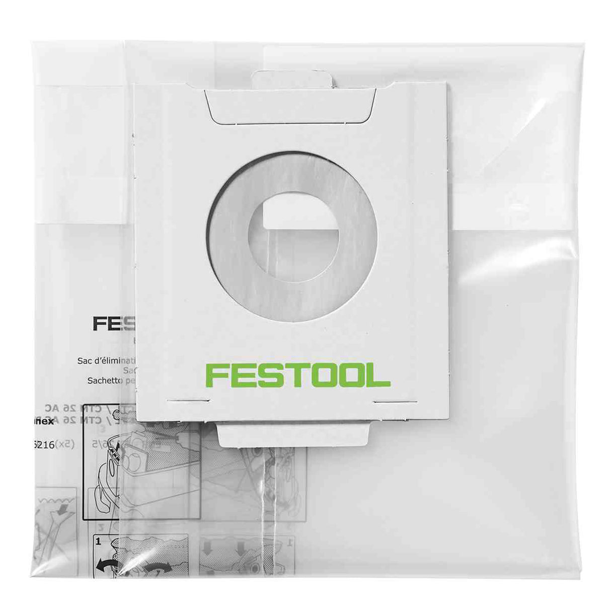 Festool Bolsas de polvo desechables NS-CT 36 AC/5 - Paquete de 5