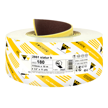 Sia Abrasives 4.5" x 11 Yards Sponge Back Sandpaper