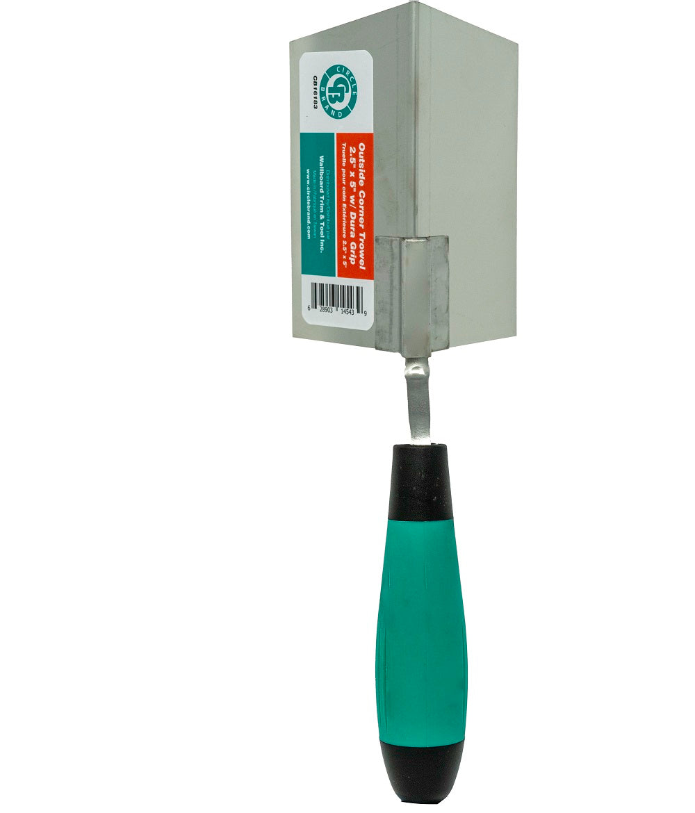 Paleta para esquinas exteriores Circle Brand de 2-1/2″ x 5″ con mango DuraGrip