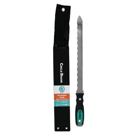 Cuchillo de aislamiento dentado doble de 11.8 ″ de la marca Circle