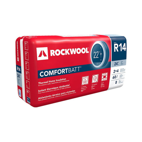 Aislamiento de montantes de madera Rockwool Comfortbatt R14