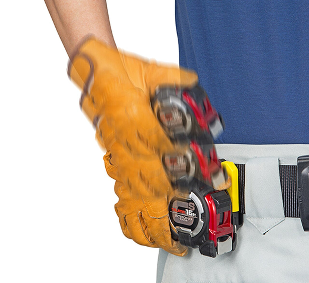 Cinta métrica Tajima GS-Lock con soporte para cinturón de seguridad