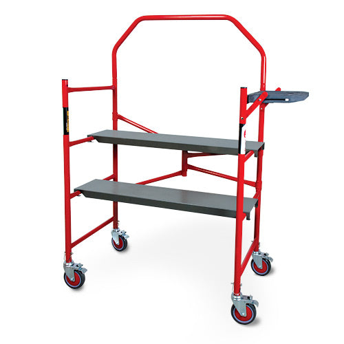 Mini andamio MetalTech Buildman™ de 4' con ruedas de 5"